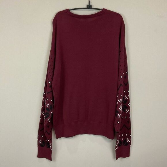 Darth Vader Christmas Sweater NWT Sz S Maroon Holiday Disney 100 Crewneck Unisex - Picture 8 of 9